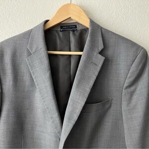 TOMMY HILFIGER Men’s S42 W36 100% WOOL sport coat suit jacket blazer Gray